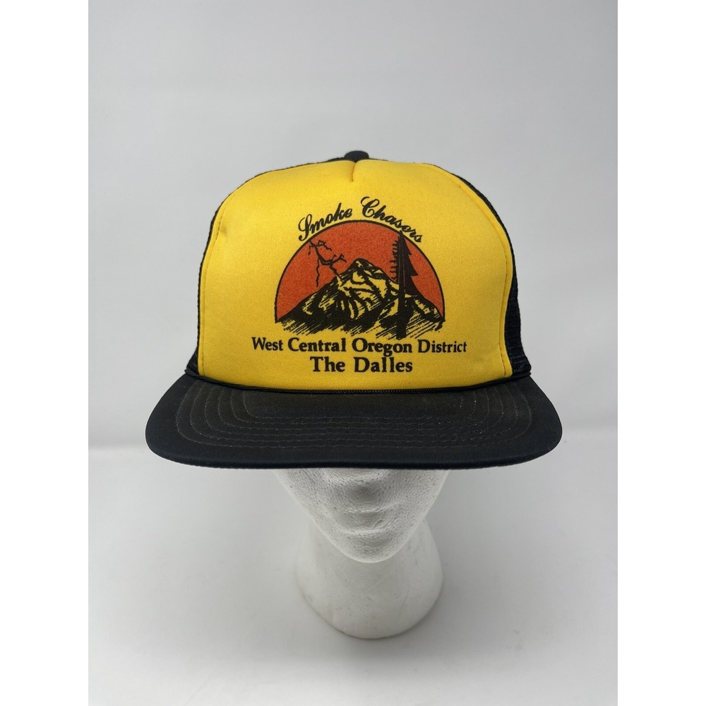 Vintage 1980's Smoke Chasers Snapback Cap Hat Winner‎ Renaissance Int'l